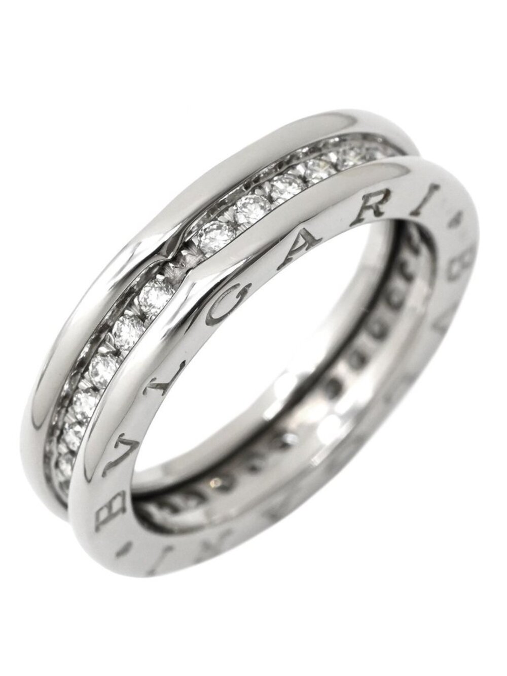 Bvlgari Ring B.zero1 XS Pave Diamond White Gold 52 750 Band
